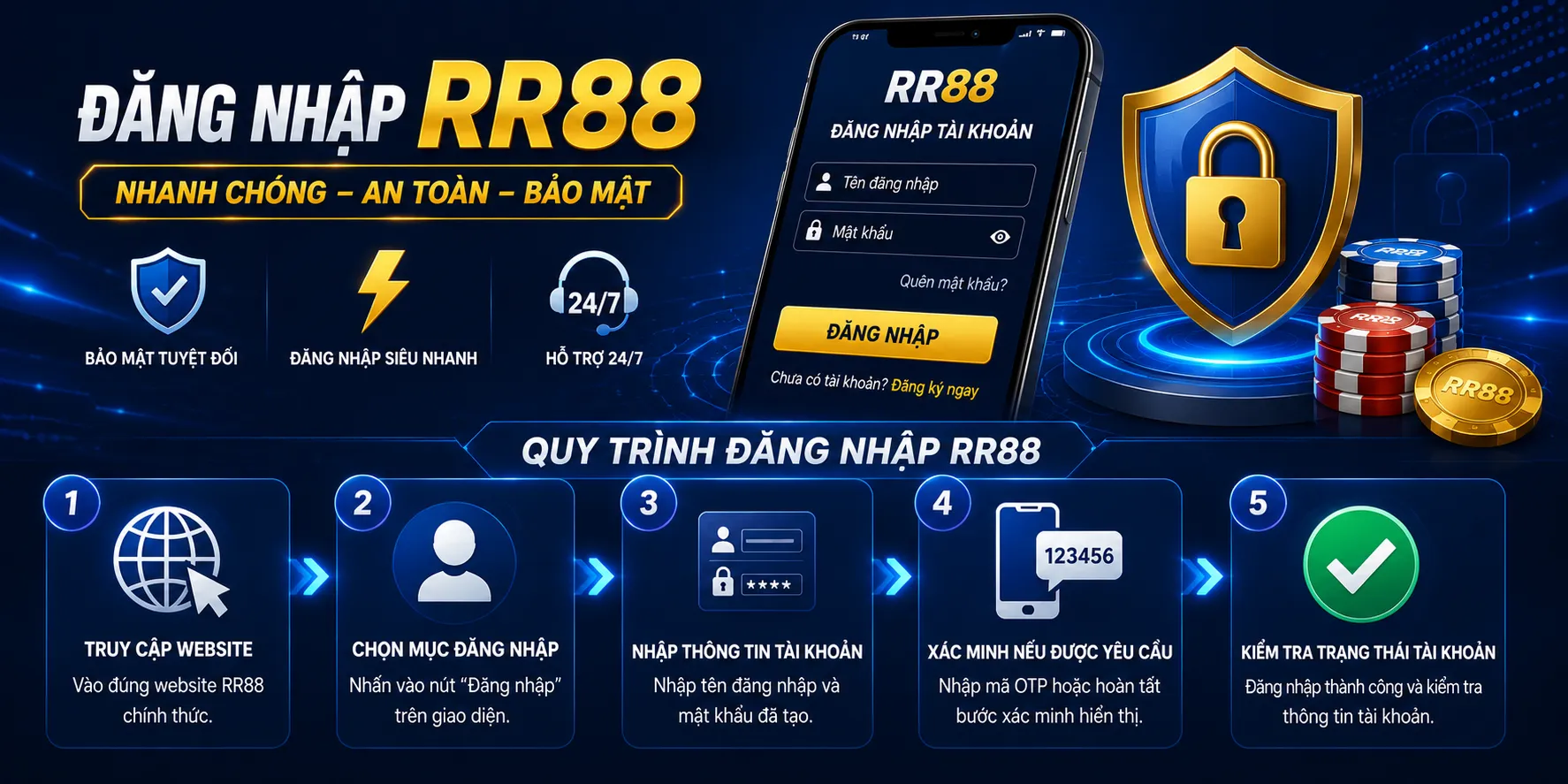 Đăng nhập RR88 nhanh và an toàn